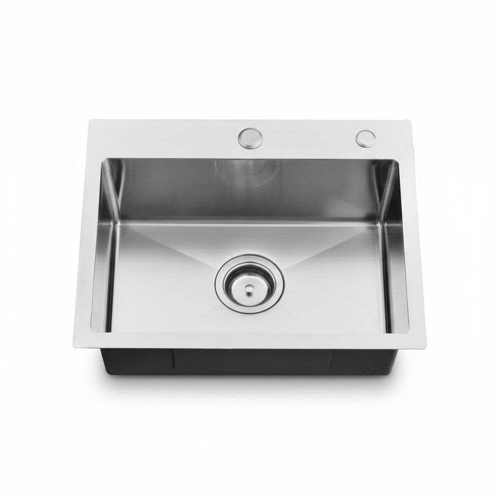 20 Inch Drop in Bar Sink, 20 X 16 Small Drop in Kitchen Sink Stainless Steel Outdoor Top Mount 16 Gauge Single Bowl Rv Kitchen Sink