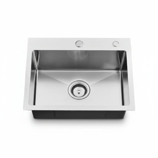 20 Inch Drop in Bar Sink, 20 X 16 Small Drop in Kitchen Sink Stainless Steel Outdoor Top Mount 16 Gauge Single Bowl Rv Kitchen Sink