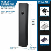 1.83 Cu Ft Biometric Keypad Rifle Safe
