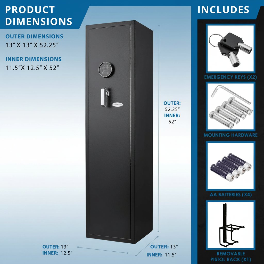 4.33 Cu Ft Digital Keypad Rifle Safe
