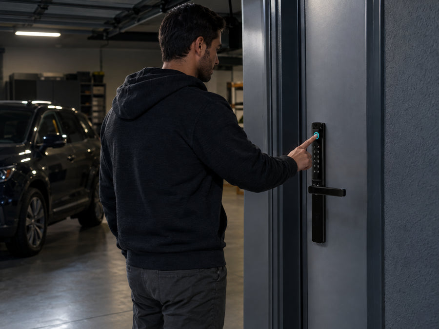 Garage equipment in a working lifestyle setting