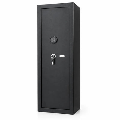 Biometric Rifle Safe Built for Secure Firearm Storage, 120 Fingerprint Module, Steel Construction, 7.87 Cu Ft